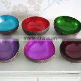 High Quality Eco Friendly Vietnamese Lacquer Natural Inside Outside Color Coconut Bowl thumbnail-1