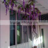 Vertical Plastic Flower Wisteria Hanging Vine Artificial Garden Wedding Vine thumbnail-2