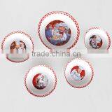 12" Porcelain Round Jumbo Pasta Bowl With Christmas Design Printing thumbnail-4