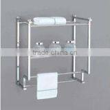Organize It All Metro 2 Tier Wall Mounting Rack With Towel Bars thumbnail-1