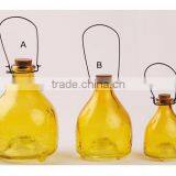 Cork Cover Handpainted Glass Insect Catcher thumbnail-4