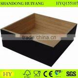 Outside Black Painted Wood Serving Tray thumbnail-3