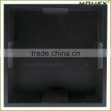 Bamboo Square Crate Riser Storage Crate Box in Black Homex BSCI/Factory thumbnail-5