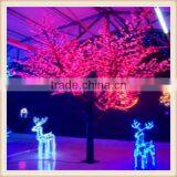 Hot-sale garden decoration large plastic artificial LED plants