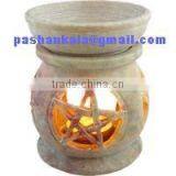 White Soap Stone Aroma Oil Diffuser thumbnail-1
