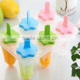 Star Shape Reusable Popsicle Molds Ice Pop Molds Maker, Set of 6, thumbnail-2
