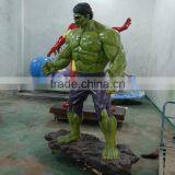 Outdoor Decoration Wholesale Resin Craft Fiberglass Life Size Hulk Statue thumbnail-2
