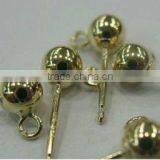 14k Yellow Gold Ear Stud Components thumbnail-1