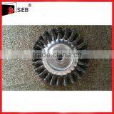 75-200mm Knotted Twist Wire Brush Wheels thumbnail-1