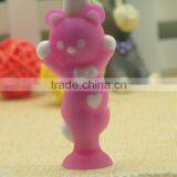High Quality Nylon Bristle Rubber Handle Kid Toothbrush Bring Sucker thumbnail-5
