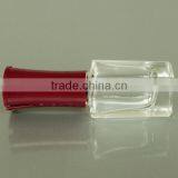 6ml Square Glass Nail Polish Container Storage With Red Plastic Brush Cap thumbnail-3