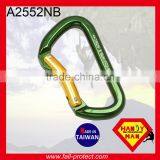 28KN Mountain Climbing Bent Gate Aluminum Carabiner For Rescue thumbnail-1
