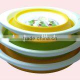 Silicone Collapsible Plastic Telescopic Folding Rice Colander thumbnail-2