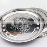 Guangdong Factory Stainless Steel Round Mess Tray for Wedding Tray Decoration thumbnail-2