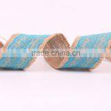 Jute Burlap Natural Hessian Ribbon With Lace Trim Wedding Rustic Vintage thumbnail-1
