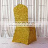 Glitter Gold/ Silver Spandex Chair Cover for Wedding Decoration thumbnail-1