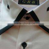 Custom Designer Shirts High Collar Shirts,Man White Contrast Shirts thumbnail-4