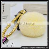 CX-R-24 Genuine Rex Rabbit Fur Mobile Phone Decoration Key Chain thumbnail-1