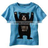 boys TOUGH GUY pattern cartoon t shirts kids summer fashion tops