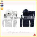Jiangxi Kingtex Hot Sale Combed Cotton French Terry Contrast Sleeve Top Jumper Knitting Hoodies Set With SGS Certification thumbnail-2
