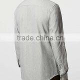 Stripe Slim Fit Long Sleeve Dress Shirt With Collar Button thumbnail-5