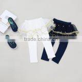 2017 New Children Leggings Factory Wholesale Baby Girls Ruffle Kids 100% Cotton Leggings thumbnail-1