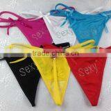 China Factory OEM Sexy Women Lace Solid G-String V-String Underwear Ladies Briefs Lingerie thumbnail-6