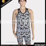 Black and White Stripe Fashion Style Mens Singlet for Wholesalse thumbnail-1