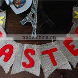 Easter Garland & Burlap Bunny Garland & Felt Easter Garland For Home Decoration thumbnail-1