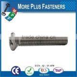 Made in Taiwan ISO 7047 Cross Recessed Oval Head Countersunk Machine Screw Low Carbon Steel Zinc Plated thumbnail-5