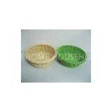 Green Round Rattan Bread Basket Healthy For Food , Colored Baskets thumbnail-1