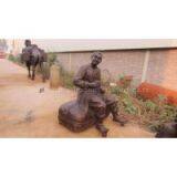 100% Hand Made Bronze Human Sculpture of Ancient Great Man thumbnail-2