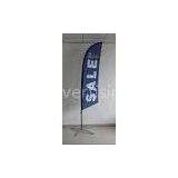 Personalized Advertising Flag Banners , Outdoor Feather Banners Custom Swooper Flags thumbnail-1