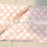 2015 China Supplier Plain Color Dot Microfiber Baby Hooded Towel thumbnail-2
