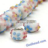 P523 Colourful Glass Bead Wholesale Handmade Murano Lampwork Glass European Beads Fit for Charm Bracelets thumbnail-1