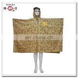 Waterproof Blue Knitted Polyester Pongee Pvc Rainponcho thumbnail-3