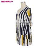 Benancy Stripe Long Summer Knitted Wear Sweater Cardigan Kimono Woman thumbnail-3