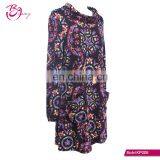 2017 High Fashion Latest Designer Autumn Boho Style Cowl Neck Ropa Mujer Tunic for Middle Age Woman thumbnail-3