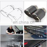 High Quality Custom Akrapovic Carbon Fiber Exhaust Tail Pipe Car Muffler Tips With Ss304 Clamp thumbnail-3