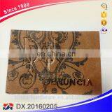 Light Brown Back Custom Garment Metal Leather Labels thumbnail-6