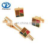 China Manufacturer Make Luxury Bulk Metal Brass Sliver Custom Engrave Logo Enamel Cufflinks thumbnail-6