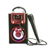 portable BT speaker with Karaoke and colorful light and Wired microphone