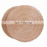 Natural Handmade Organic Round Portable Rattan Meditation Chair thumbnail-2