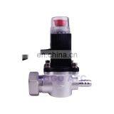 DN15 Manual Reset 1/2" / Hose to Hose / Aluminum Alloy Gas Emergency Shut off Solenoid Valves Home Gas Leak Detector Alarm DC9V thumbnail-2