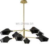 Artistic Modern Chandelier LED Pendant Light White and Black Hanging Lamp thumbnail-3