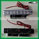 Fog Lamp Car Waterproof White DC 12V Car LED Car Styling 2015 8LED Fog Lamp for Skoda Fabia Light+Fixed Iron Plates+Screw DRL