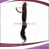 fake brown synthetic hair band extension ponytail