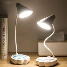 Dimming Desk Lamp Cartoon Cat Paw Eye Protection Table Lamp Led Charging Small Desk Lamp Student Reading Night Light
