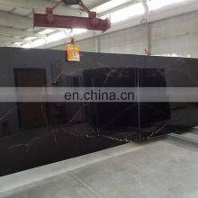 New Arrival Model Premium Quality Nero Black Marble Slabs Polished 2cm Thickness Made in Turkey Factory CEM-P-43 thumbnail-2