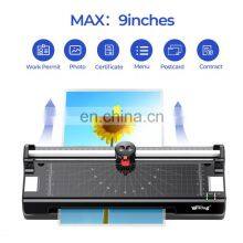 Custom Wholesale Office Mini Plastifieuse Portable Lamineermachine Home Electric Hot And Cold A4 Paper Photo Laminator Machine thumbnail-5